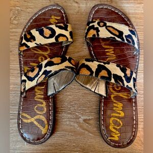 Sam Edelman Size 6.5 Leopard slides